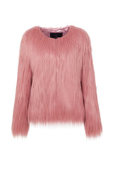 Unreal Fur Unreal Dream Jacket in Blush Pink