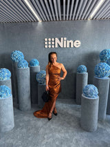 Elliatt Sapphira Asym Gown | Copper