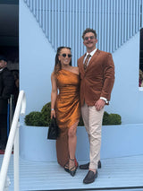 Elliatt Sapphira Asym Gown | Copper