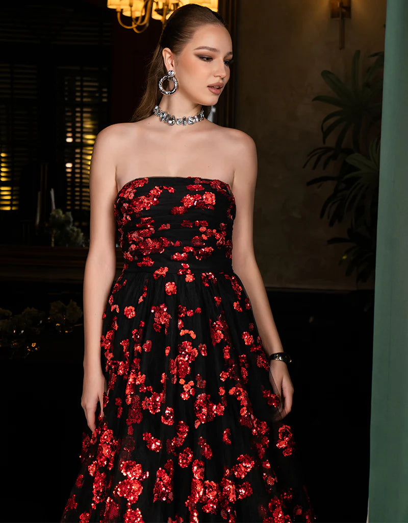 Bariano Anastacia Strapless Ballgown