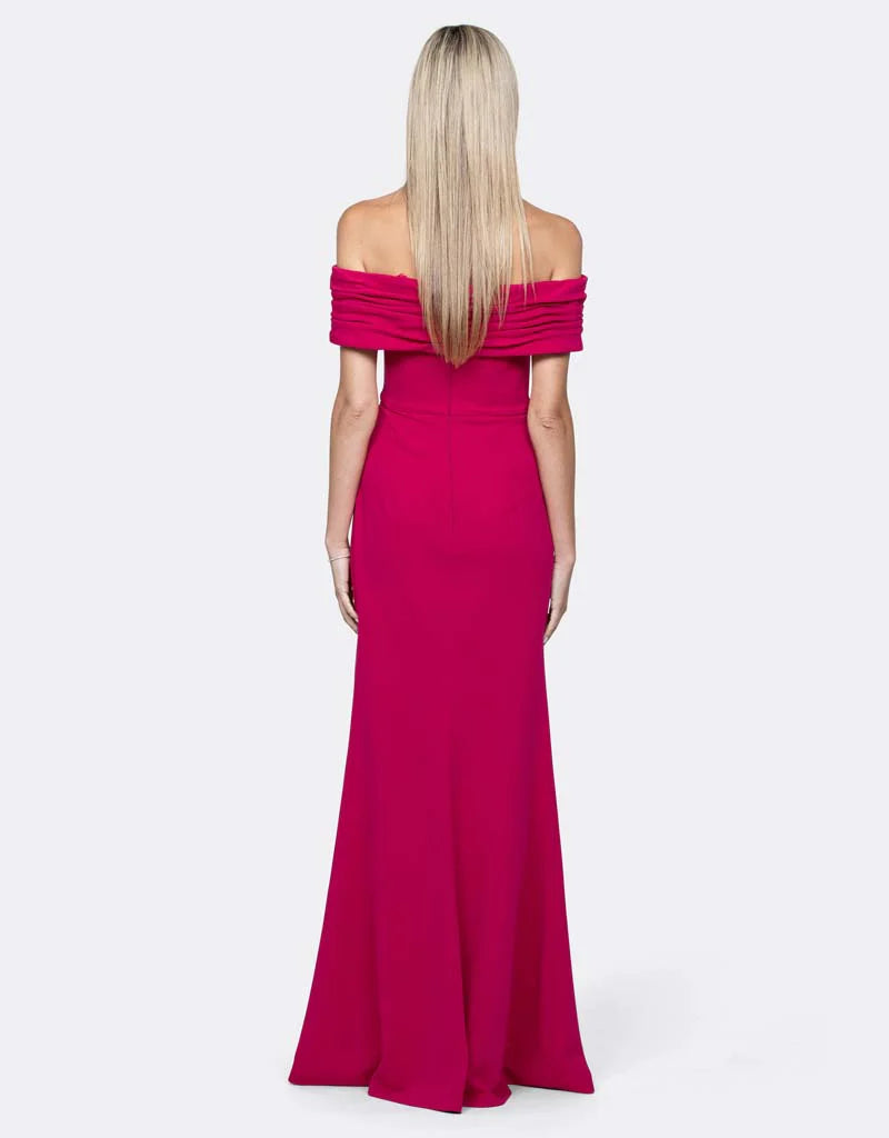 Bariano Quinny Off Shoulder Gown