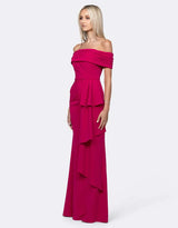 Bariano Quinny Off Shoulder Gown