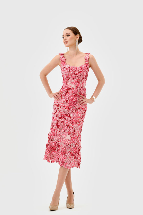 Bariano Jayde Square Neck Midi