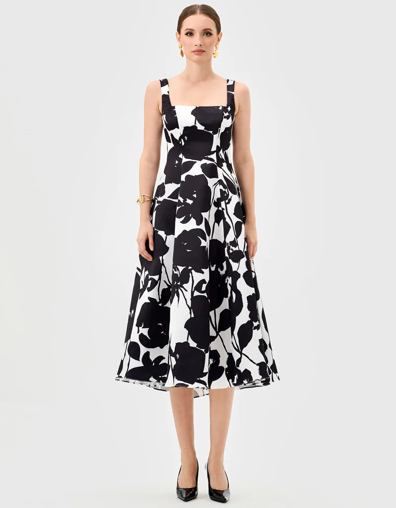 Bariano Brittany Square Neck Midi