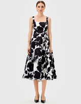 Bariano Brittany Square Neck Midi