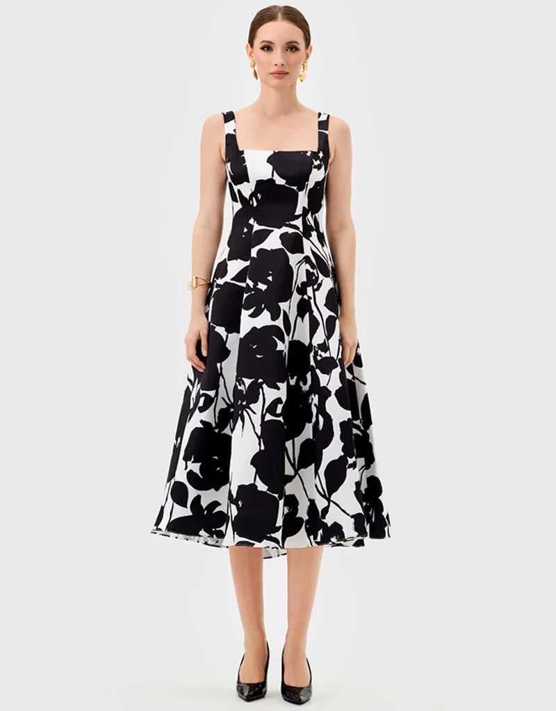 Bariano Brittany Square Neck Midi