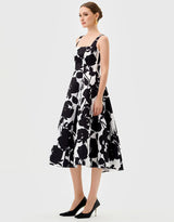 Bariano Brittany Square Neck Midi