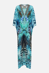 Camilla Split Sleeve Kaftan with Hardware | Azure Allure