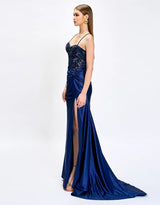 Bariano Nahdia Beaded Sequin Gown