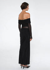 Benni Nico Off Shoulder Maxi Dress | Black