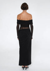 Benni Nico Off Shoulder Maxi Dress | Black