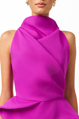Lioris Peplum Gown | Purple