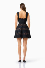 Elliatt Emberly Lace Mini Dress | Black