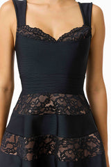 Elliatt Emberly Lace Mini Dress | Black