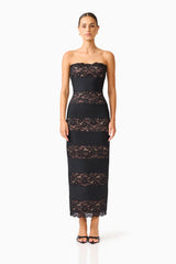 Elliatt Emberly Lace Gown Dress | Black