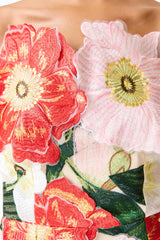 Elliatt Solara Strapless Midi Dress | Pink Floral