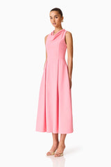 Risa Cowl Neck Gown | Bubblegum