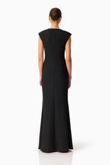 Elliatt Veda Embellished Gown | Black