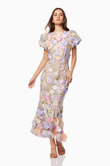Elliatt Astraea 3D Lace Maxi Dress