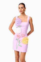 Elliatt Buttercup Embroidered Party Mini Dress