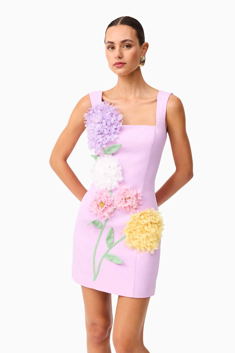 Elliatt Buttercup Embroidered Party Mini Dress