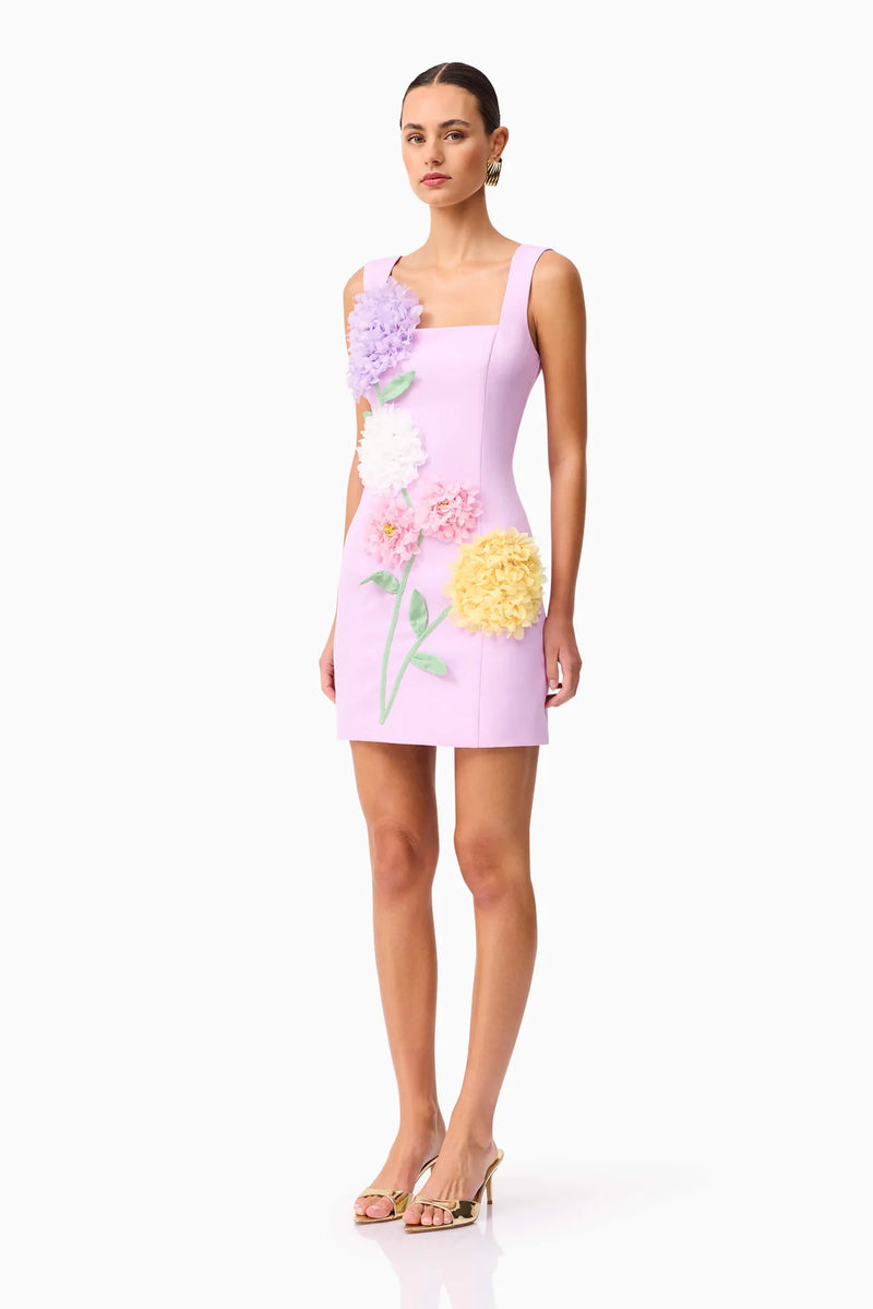 Elliatt Buttercup Embroidered Party Mini Dress