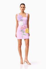 Elliatt Buttercup Embroidered Party Mini Dress