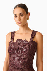 Elliatt Novelle Column Midi Dress | Brown