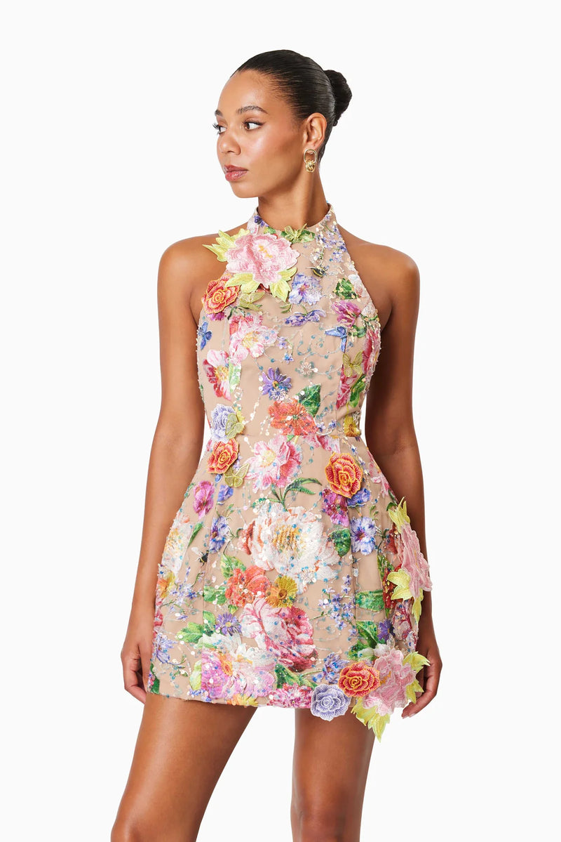 Elliatt Meadowhawk Mini Sequin Dress In Pink