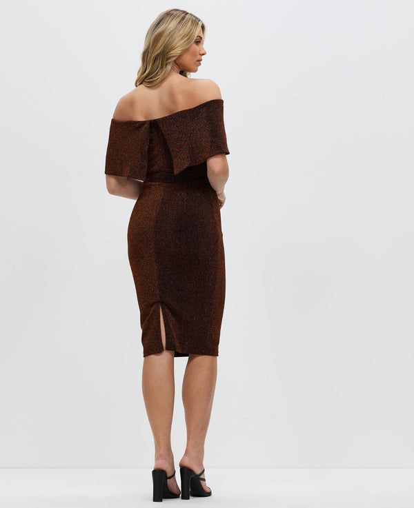 Honey and Beau Gemma off the shoulder dress