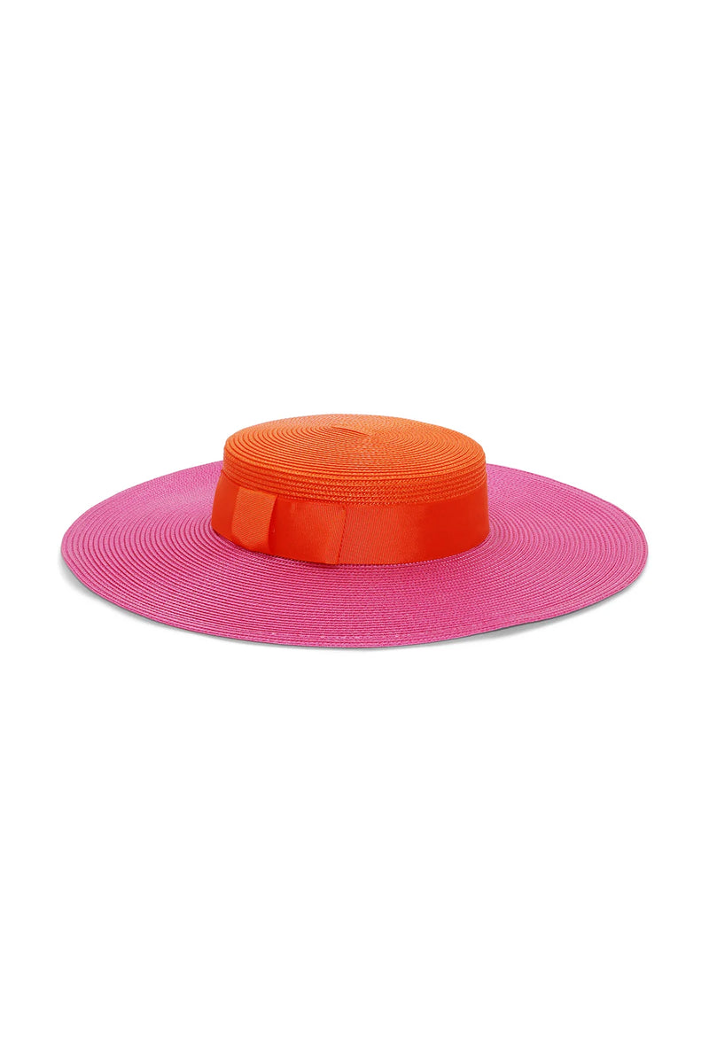 Morgan & Taylor Domino Boater | Pink/Orange