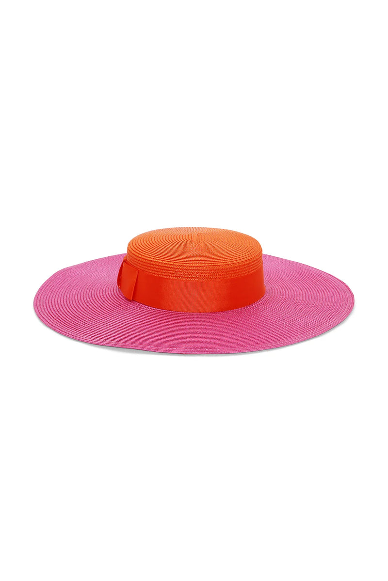 Morgan & Taylor Domino Boater | Pink/Orange