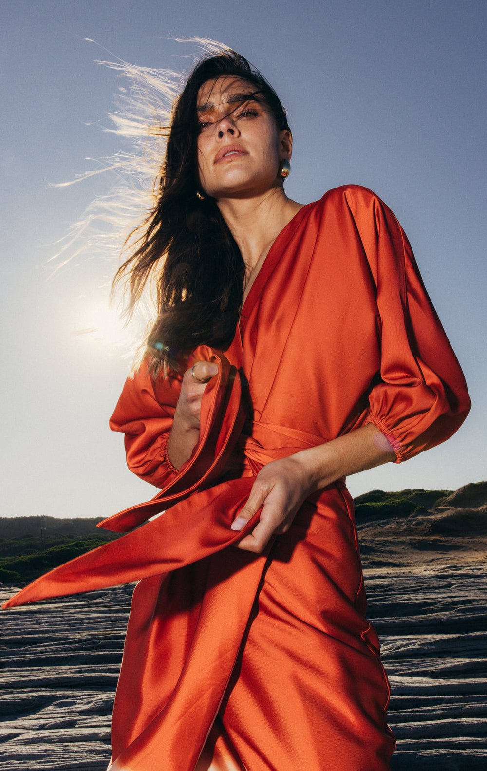 Pasduchas Sundowner Wrap Midi Dress – the style squad