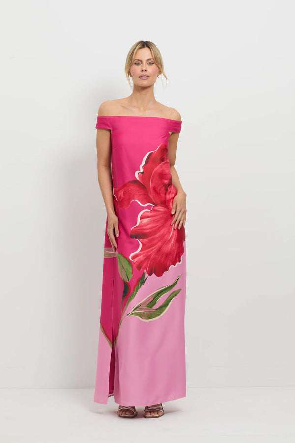 Pasduchas Bloomingdale Shoulder Midi