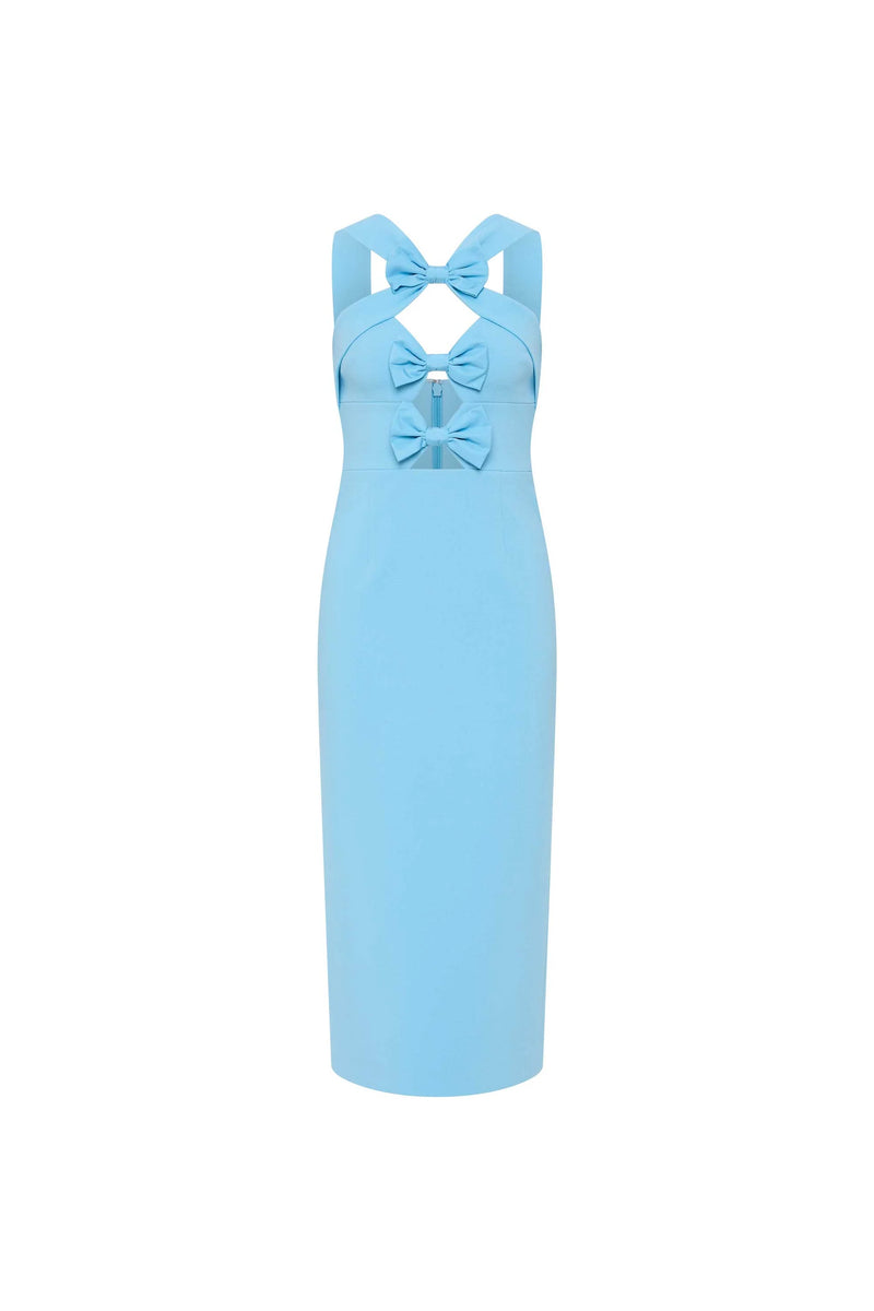 Rebecca Vallance Skye Midi Blue Dress