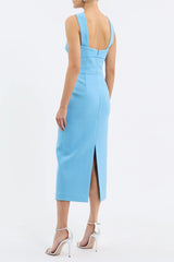 Rebecca Vallance Skye Midi Blue Dress