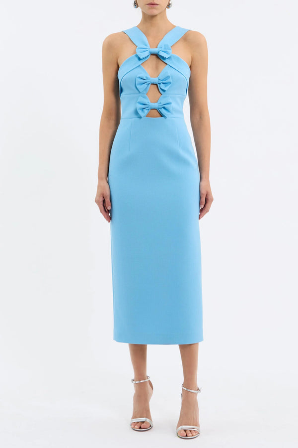 Rebecca Vallance Skye Midi Blue Dress