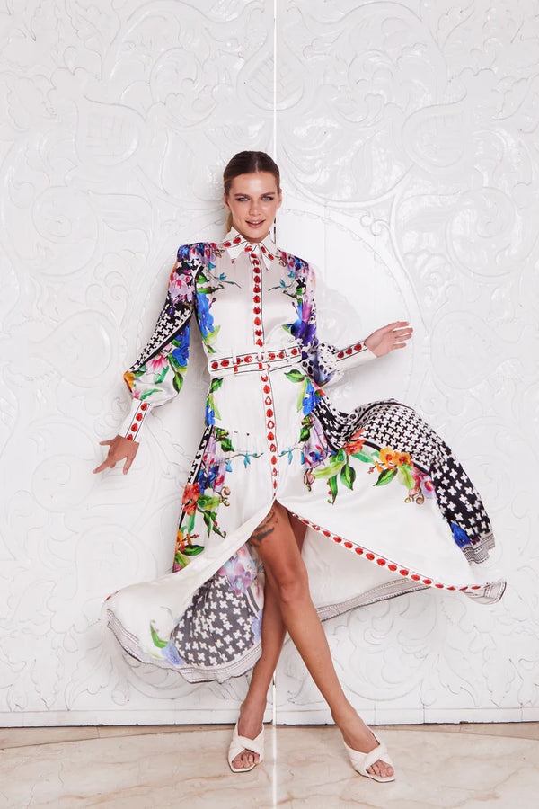 Mackenzie Mode Empress Silk Maxi Lucky Ladybug