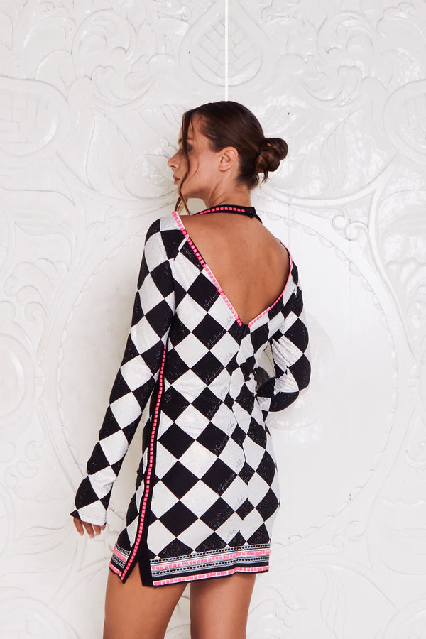 Mackenzie Mode Diamonds Are Mine Mini Dress