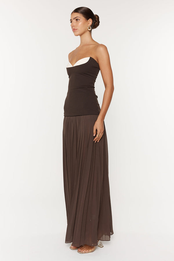 She Is Olla Nicolette Dress Espresso