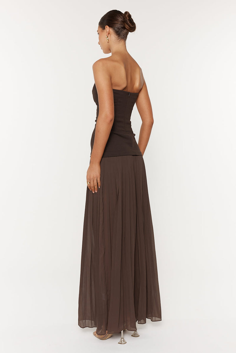 She Is Olla Nicolette Dress Espresso