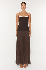 She Is Olla Nicolette Dress Espresso