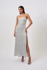 By Johnny Skylar Sequin Long Line Dress