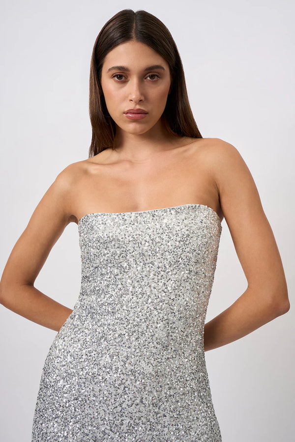 By Johnny Skylar Sequin Long Line Dress