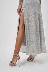 By Johnny Skylar Sequin Long Line Dress