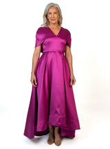 Trellis Lane Kezi Flared Hi Lo Dress | Fuchia