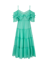 Talulah Cosmos Midi Dress | Aqua