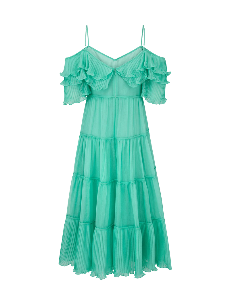 Talulah Cosmos Midi Dress | Aqua
