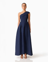 Elliatt Saphine One-Shoulder Gown | Navy