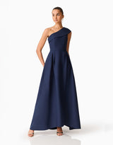 Elliatt Saphine One-Shoulder Gown | Navy